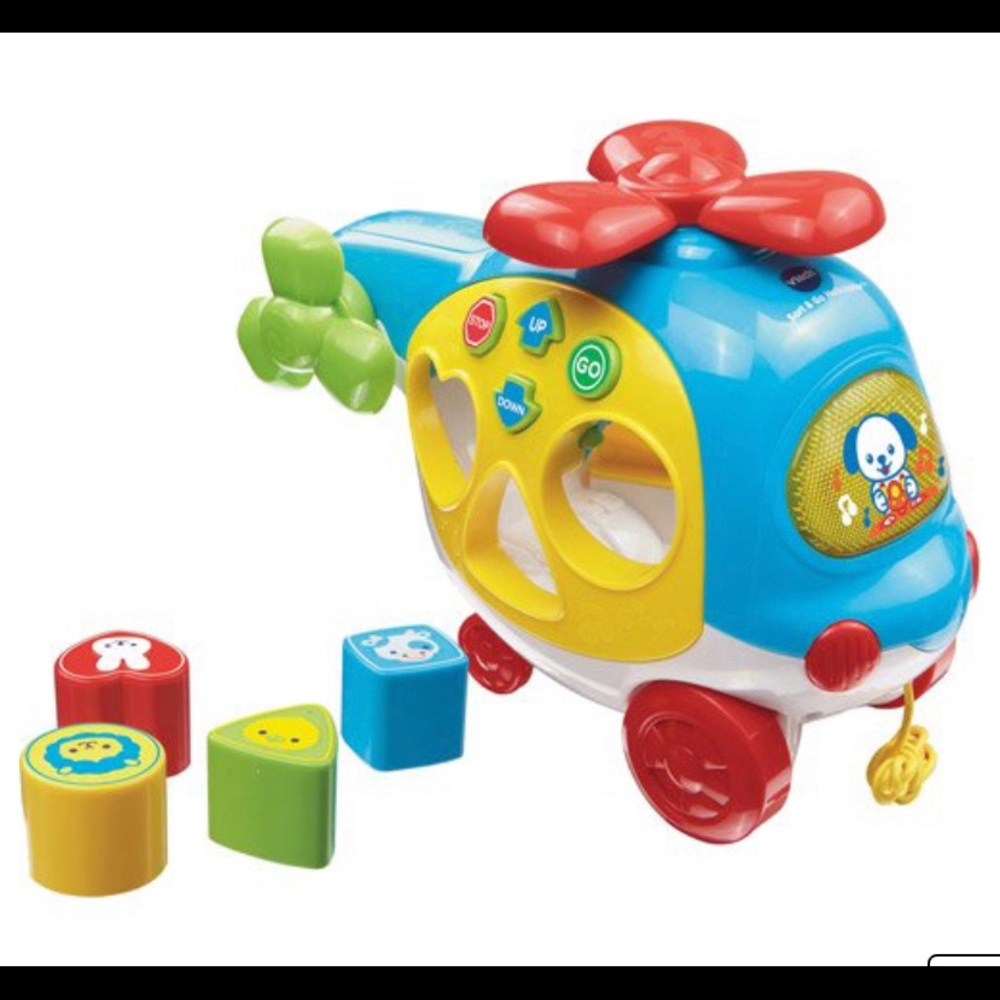 VTech helicopter with shapes